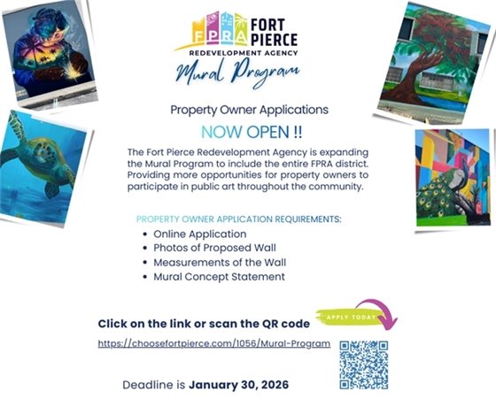 2026 FPRA Mural Program Now Open for Property Owner Applications