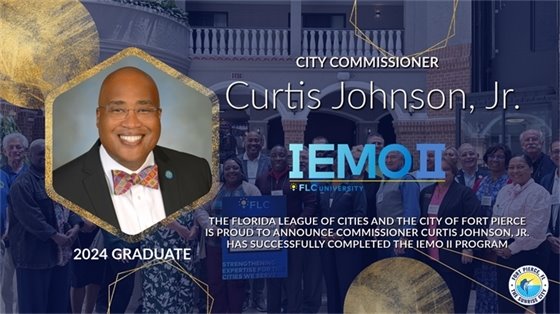 Commissioner C. Johnson IEMO II Graduate 