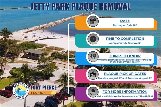 Jetty Park Plaque Removal
