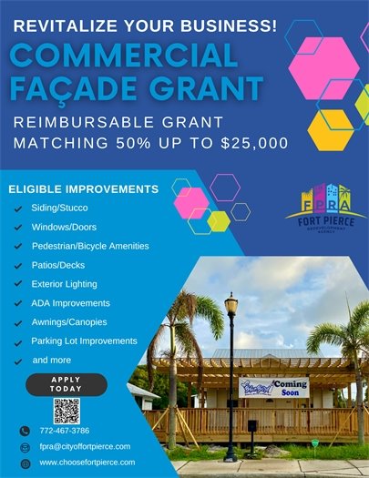 Commercial Facade Grant Flyer