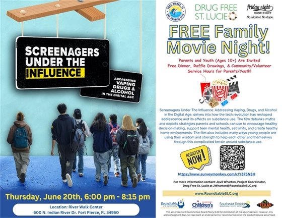 Screenagers Under the Influence: Addressing Vaping, Drugs, and Alcohol Flyer