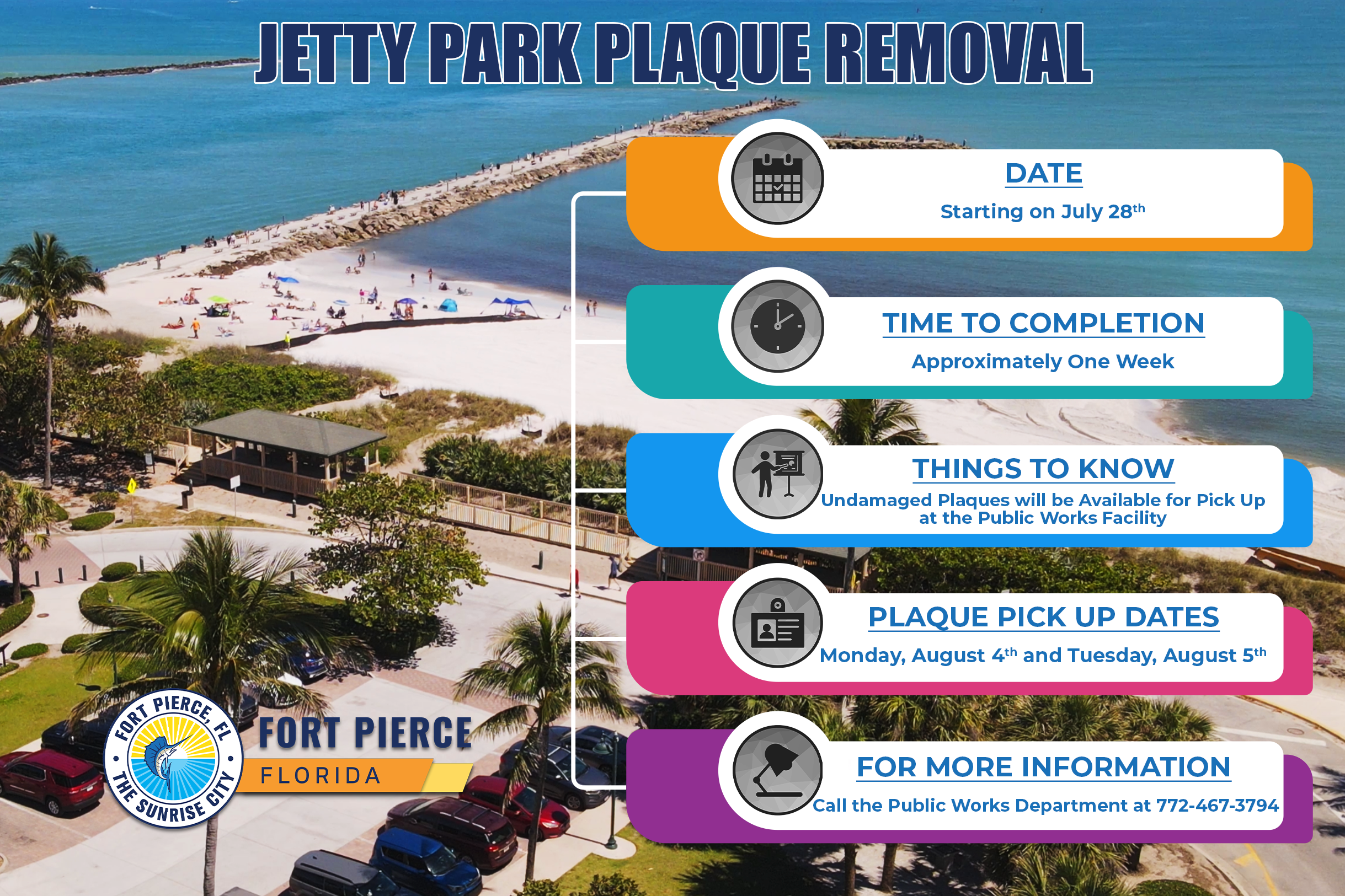 Jetty Park Plaque Removal 