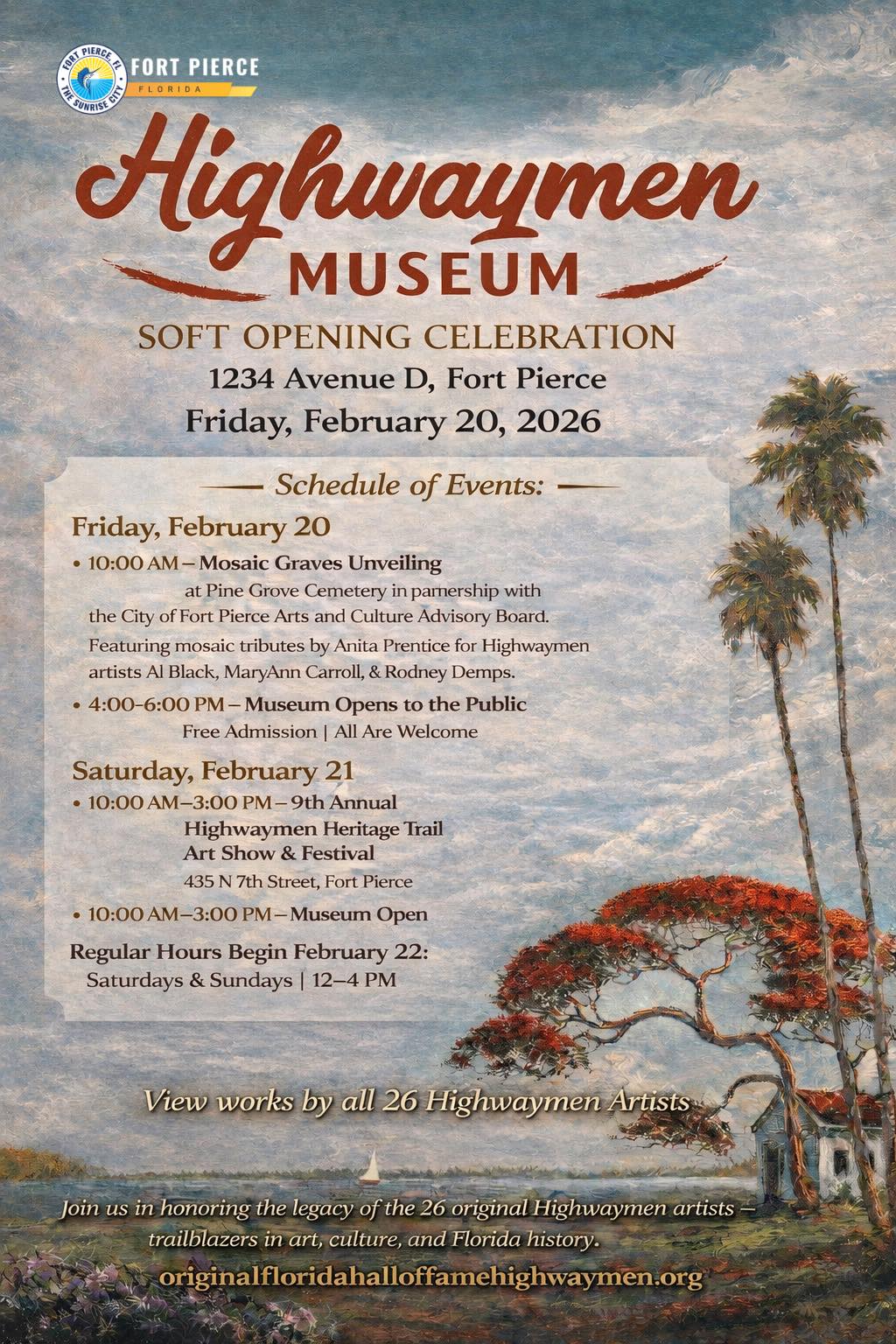 Highwaymen Museum Grand Opening Flyer 