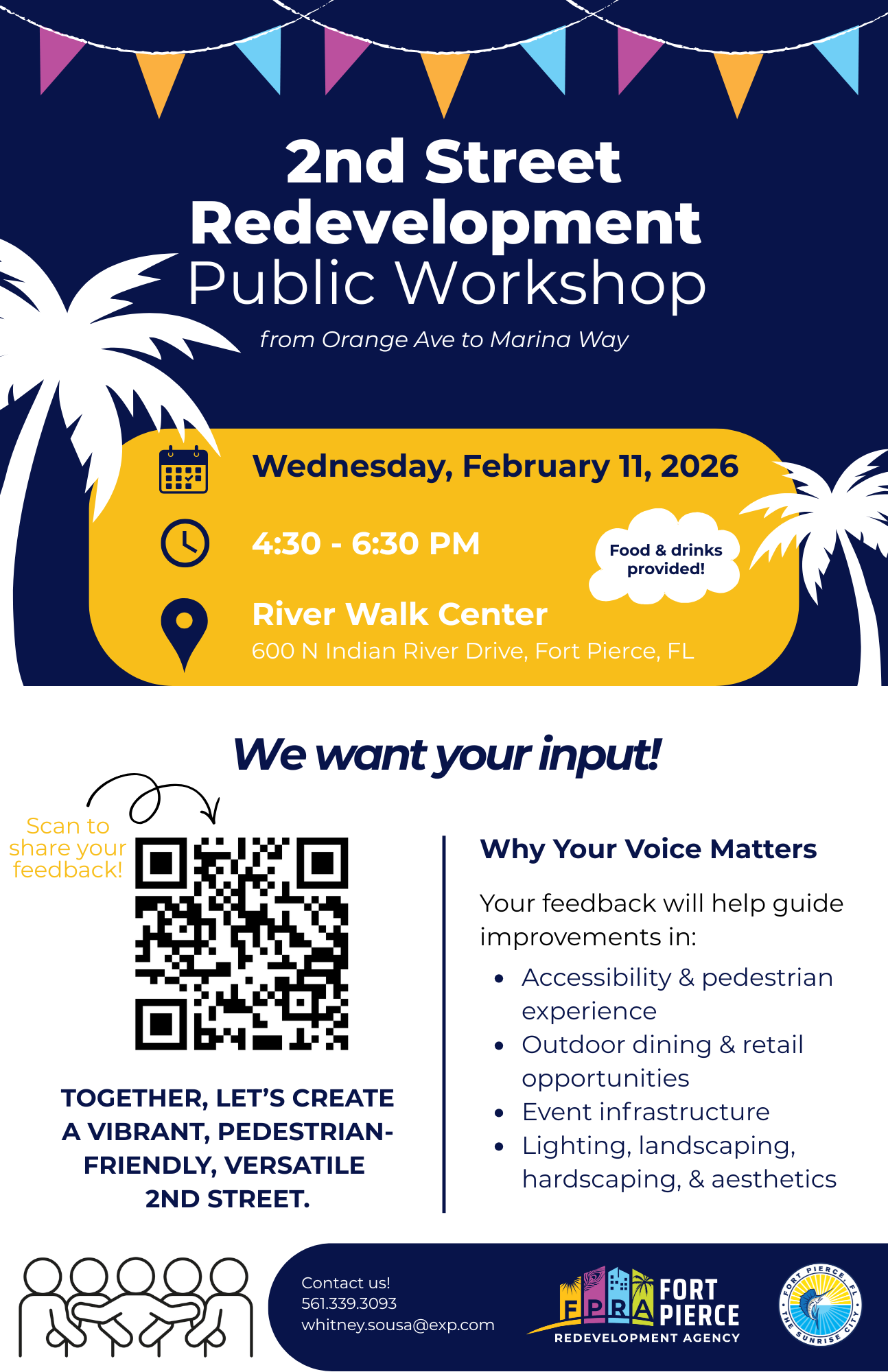 2nd Street Redevelopment Public Workshop Flyer 