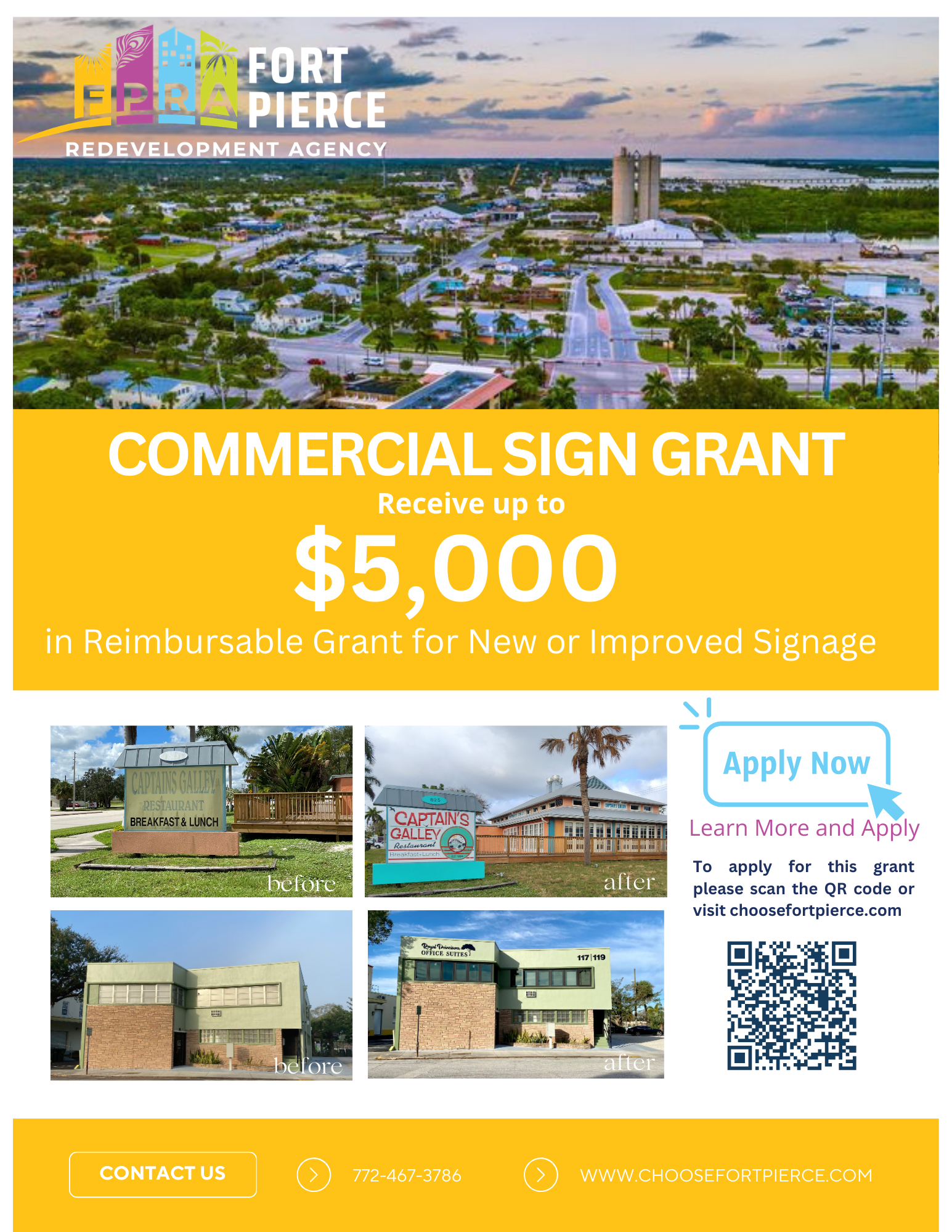 Comm. Sign Grant Flyer Yellow
