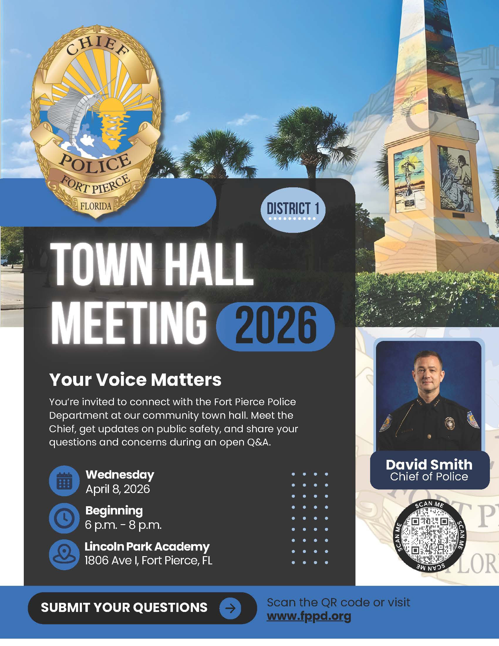 District 1 Town Hall Meeting on April 8, 2026